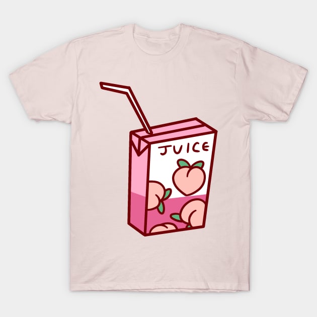 Peach Juice Box T-Shirt by saradaboru